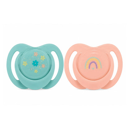 Nuby Day Soothers, 6-18 Months(2 Pack)