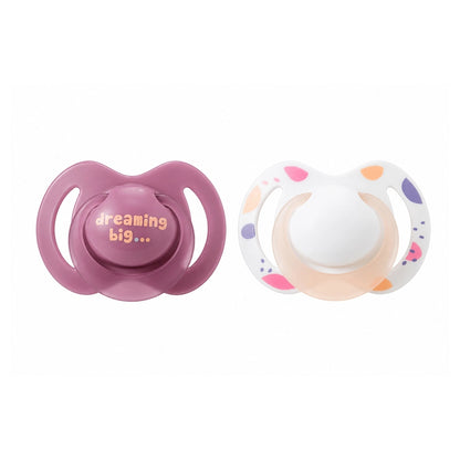 Nuby Night Soothers (Pink), 6-18 Months(2 Pack)