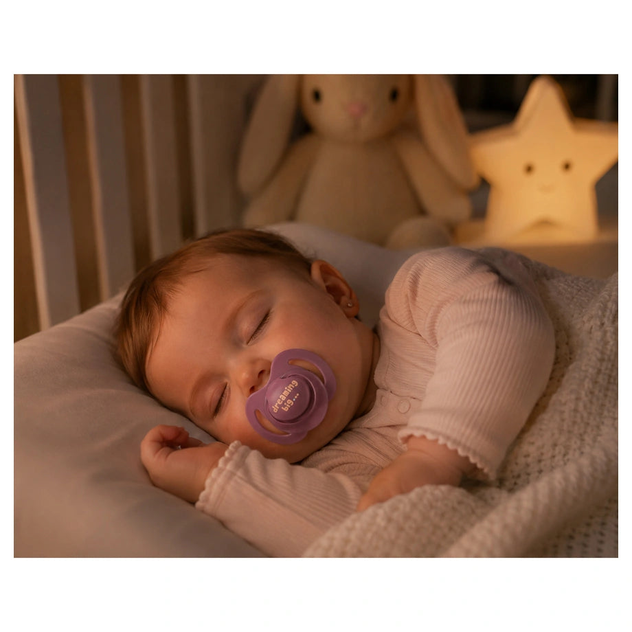 Nuby Night Soothers (Pink), 6-18 Months(2 Pack)