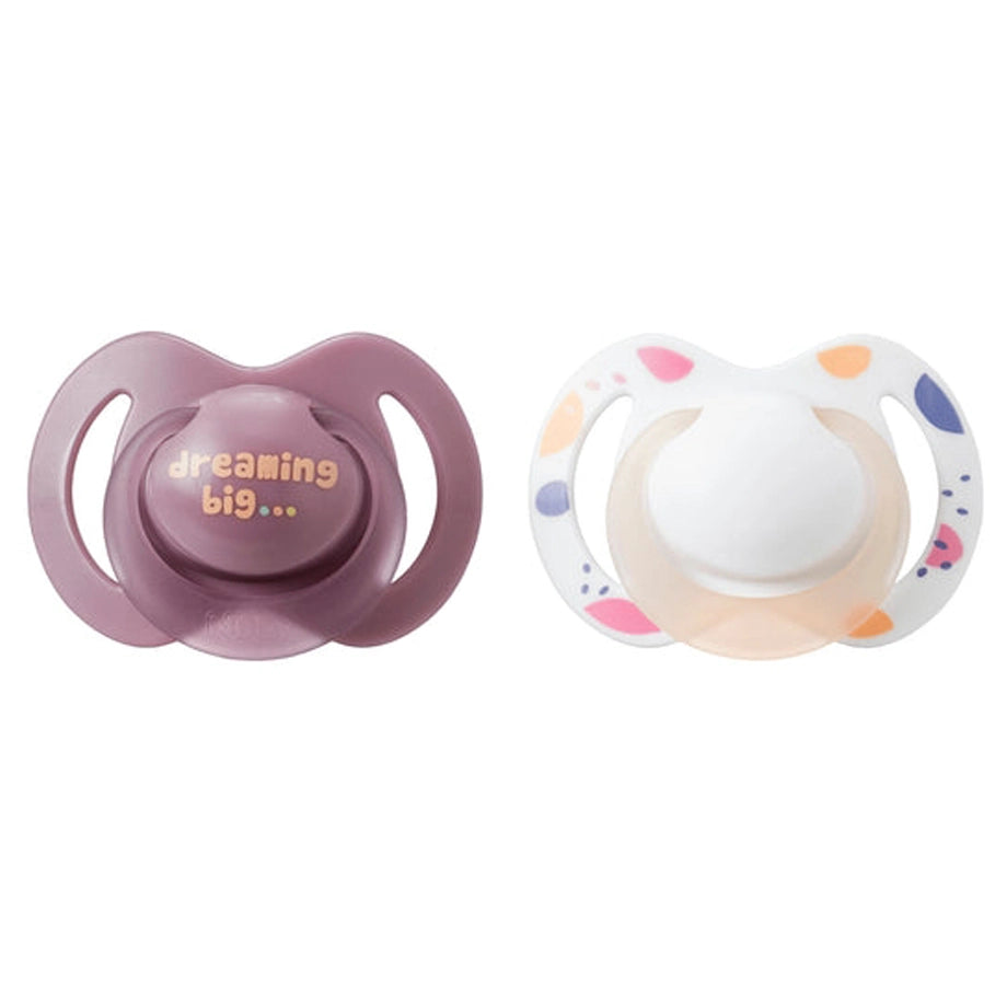 Nuby Night Soothers (Pink), 6-18 Months(2 Pack)