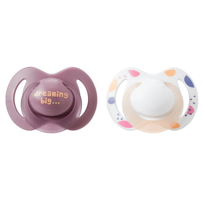 Nuby Night Soothers (Pink), 6-18 Months(2 Pack)