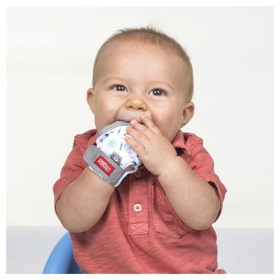 Nuby Patterned Teething Mitts