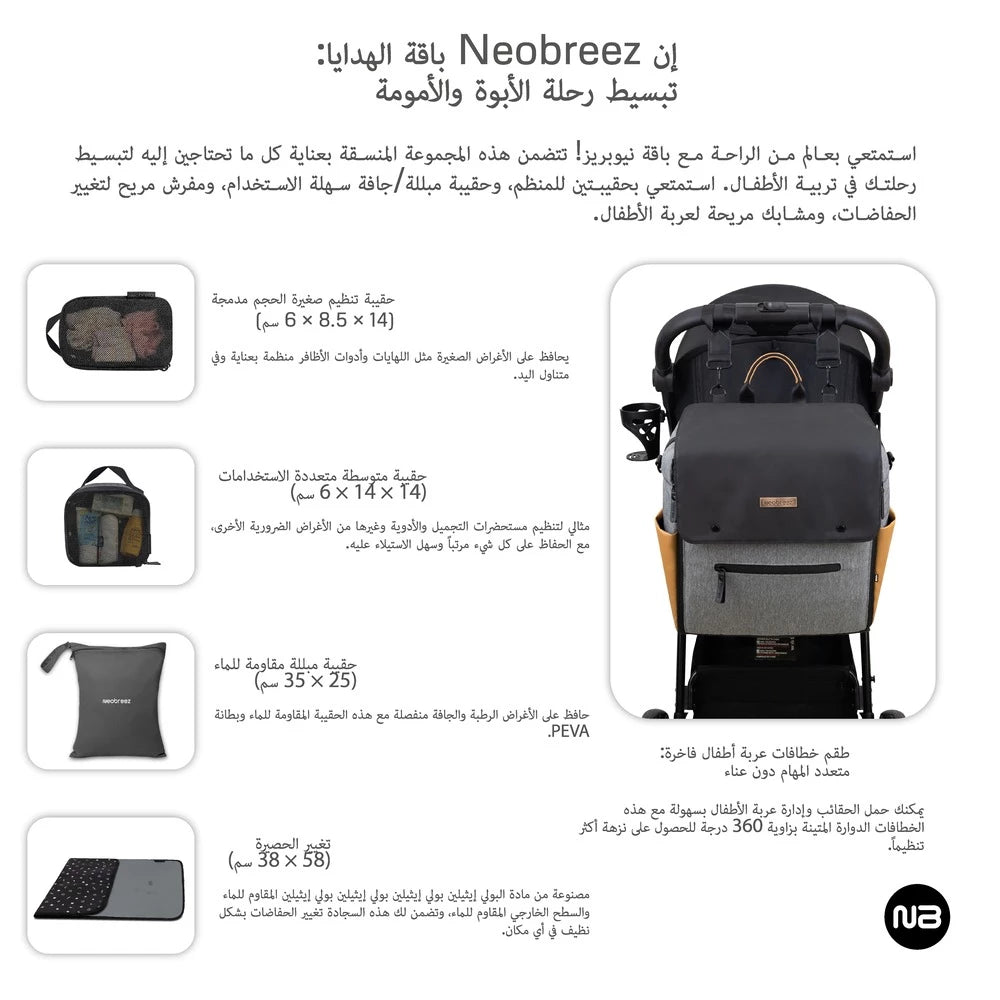 Neobreez NIXE Multifunctional Diaper Backpack with Changing Mat Neobreez NIXE Multifunctional Diaper Backpack with Changing Mat