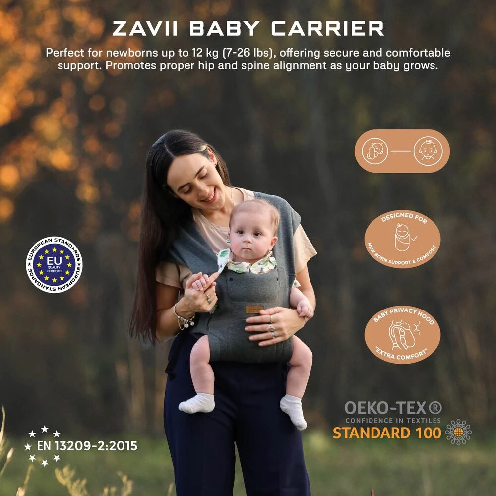 حاملة الأطفال Neobreez ZAVII 2 في 1 خفيفة الوزن ومريحة (رمادي غامق) حاملة الأطفال Neobreez ZAVII 2 في 1 خفيفة الوزن ومريحة (رمادي غامق)