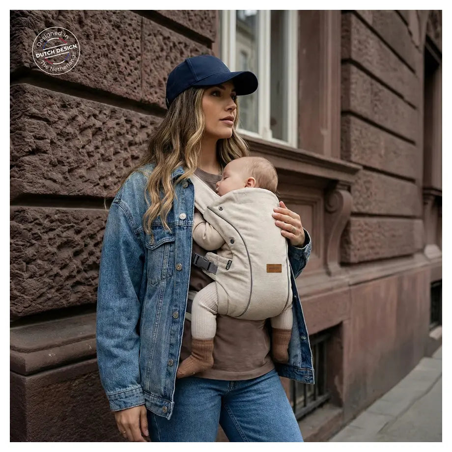 Neobreez ATLIX 3-in-1 Baby Carrier for Newborns to Toddlers (Beige)