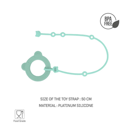 Neobreez Silicone Toy Safety Strap for Strollers & High-Chairs