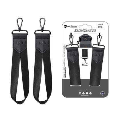 Neobreez Stroller Hooks 360 Rotation One-Hand Opening Clips
