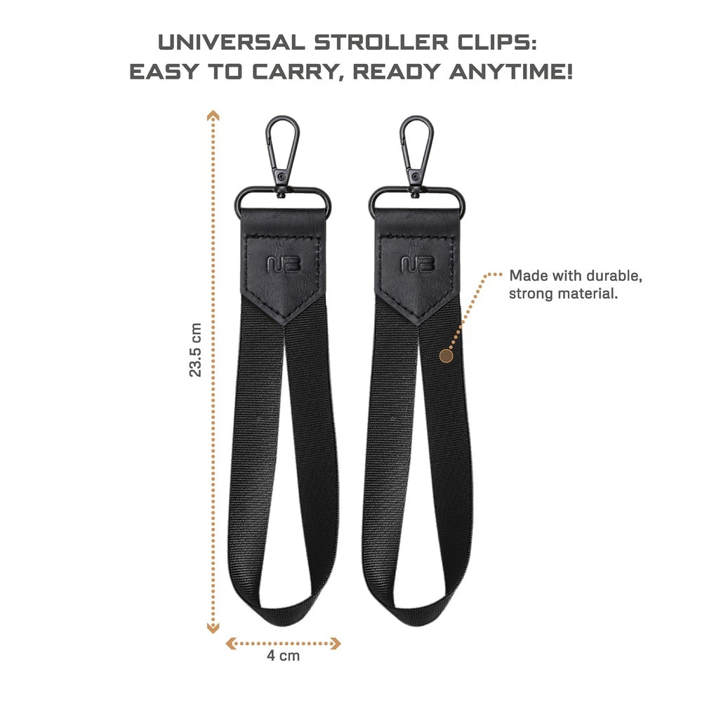 Neobreez Stroller Hooks 360 Rotation One-Hand Opening Clips