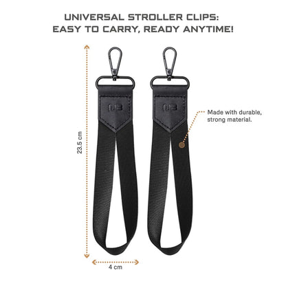 Neobreez Stroller Hooks 360 Rotation One-Hand Opening Clips