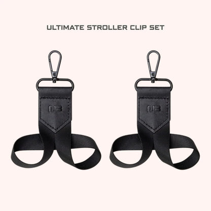 Neobreez Stroller Hooks 360 Rotation One-Hand Opening Clips