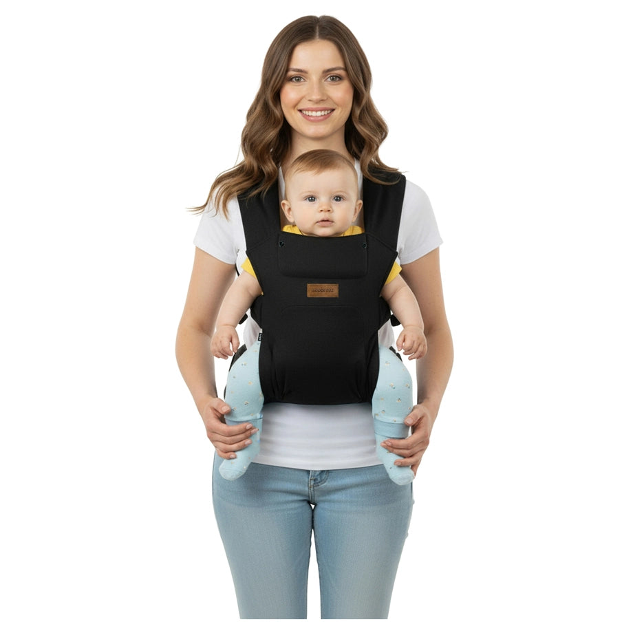 Neobreez Zavii Convertible Baby Carrier Newborn to Toddler (Black)