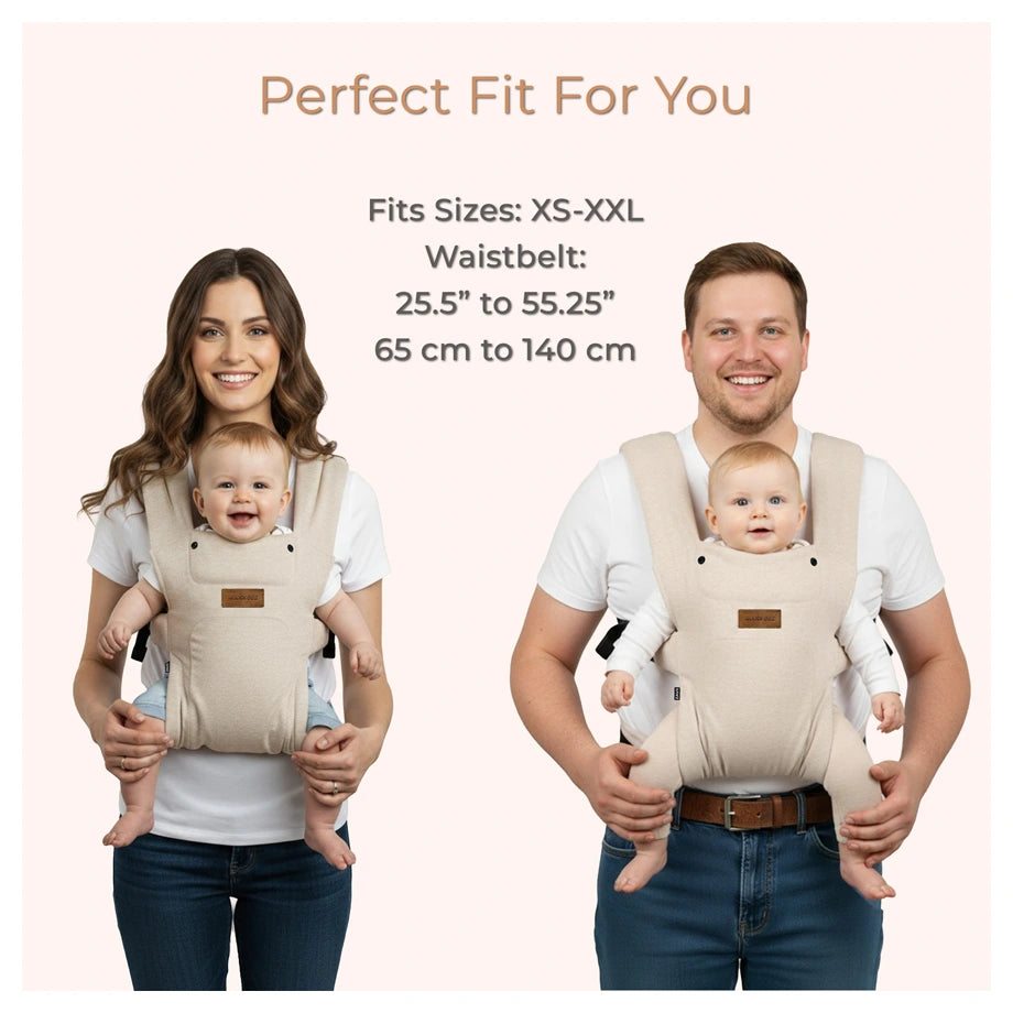Neobreez Zavii Convertible Baby Carrier Newborn-Toddler (Cream)