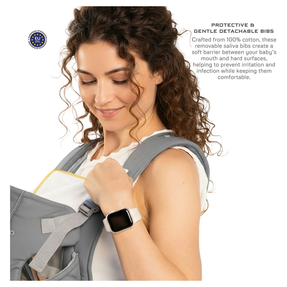 Neobreez Atlix 3-In-1 Convertible Baby Carrier Newborn Toddler (Grey)
