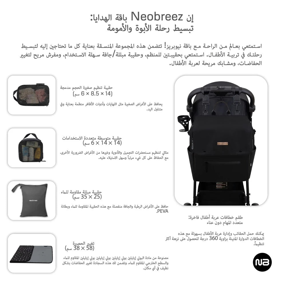 Neobreez NIXE Multifunctional Diaper Backpack with Changing Mat Neobreez NIXE Multifunctional Diaper Backpack with Changing Mat