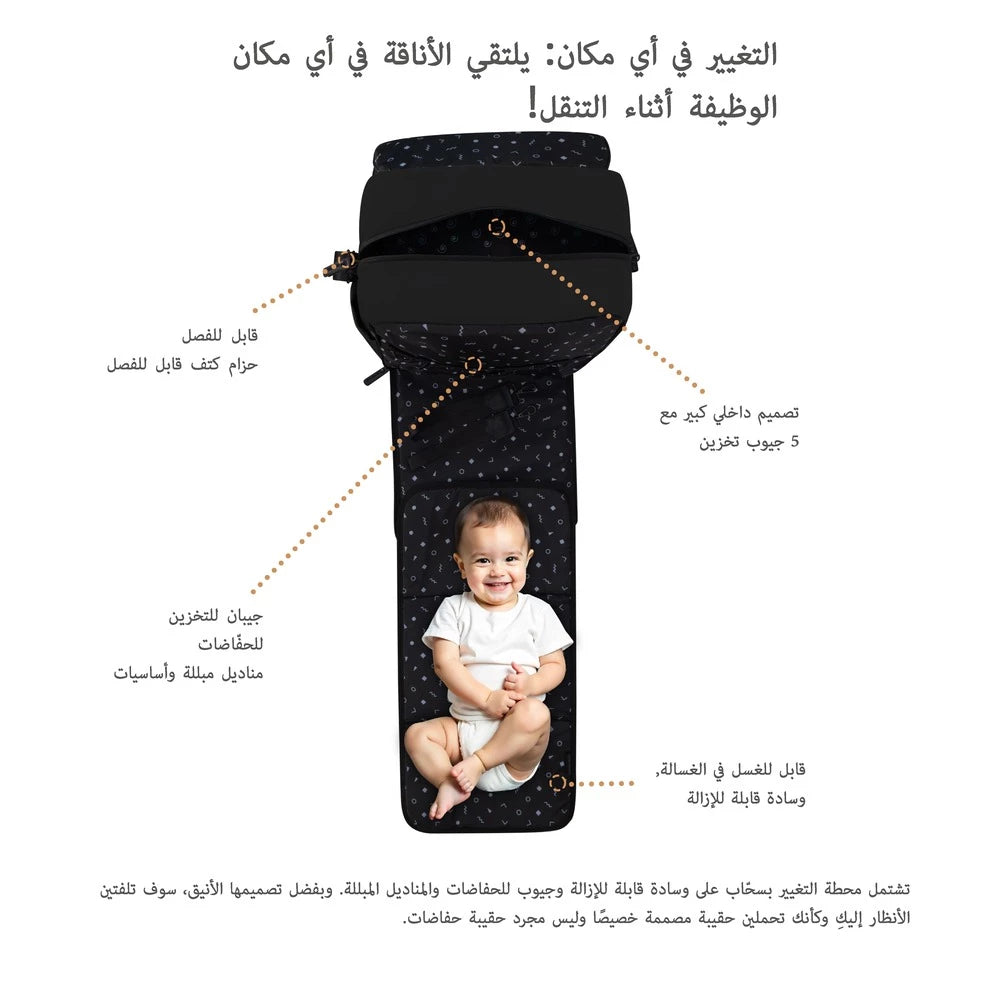Neobreez NIXE Multifunctional Diaper Backpack with Changing Mat Neobreez NIXE Multifunctional Diaper Backpack with Changing Mat
