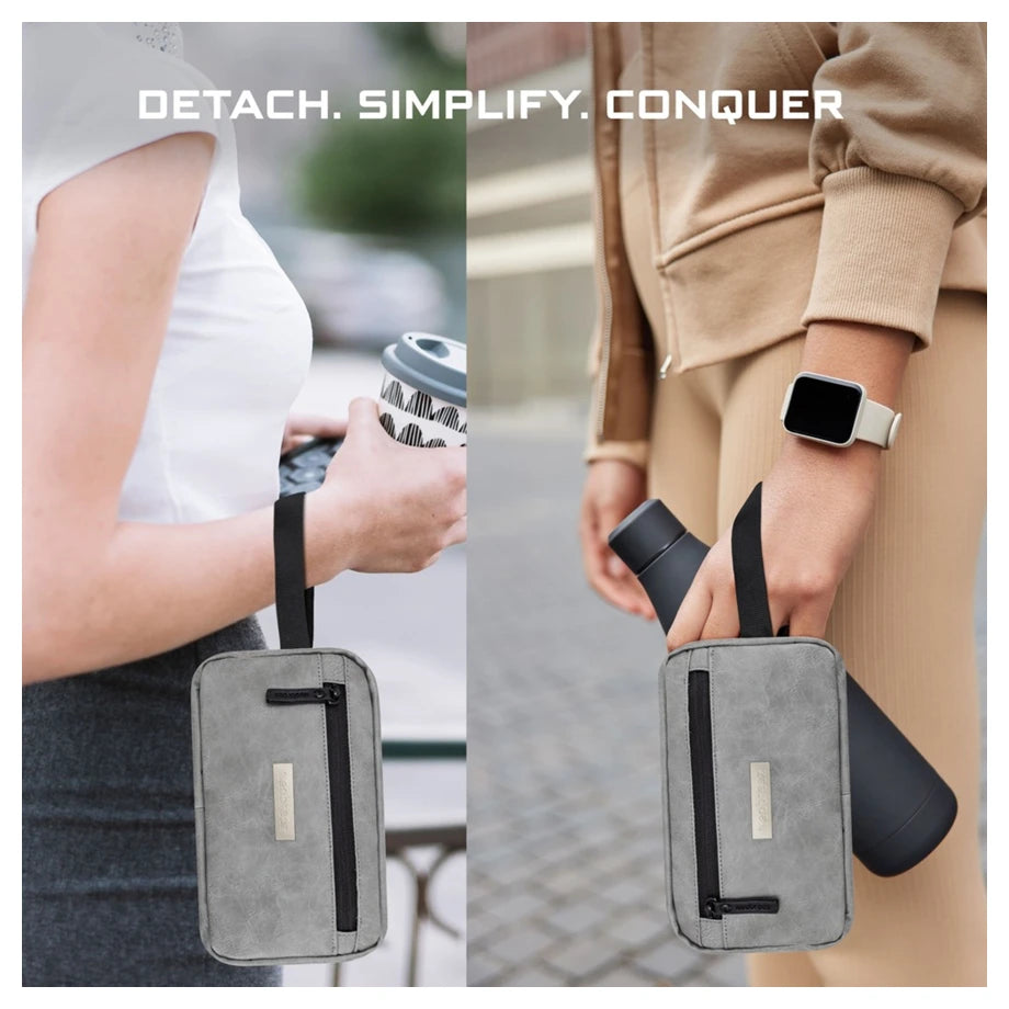 Neobreez Fyra Stroller Organizer Caddy W/ Insulated Cup Holder (Stone Grey)