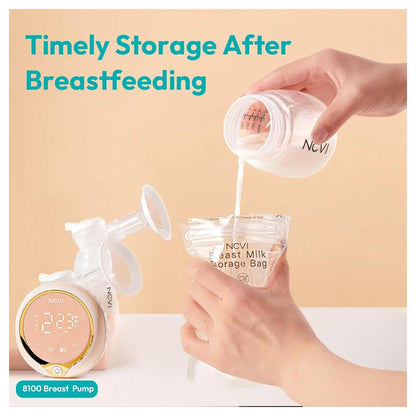 NCVI Breastmilk Storage Bags Easy Pour Spout 120-Pack
