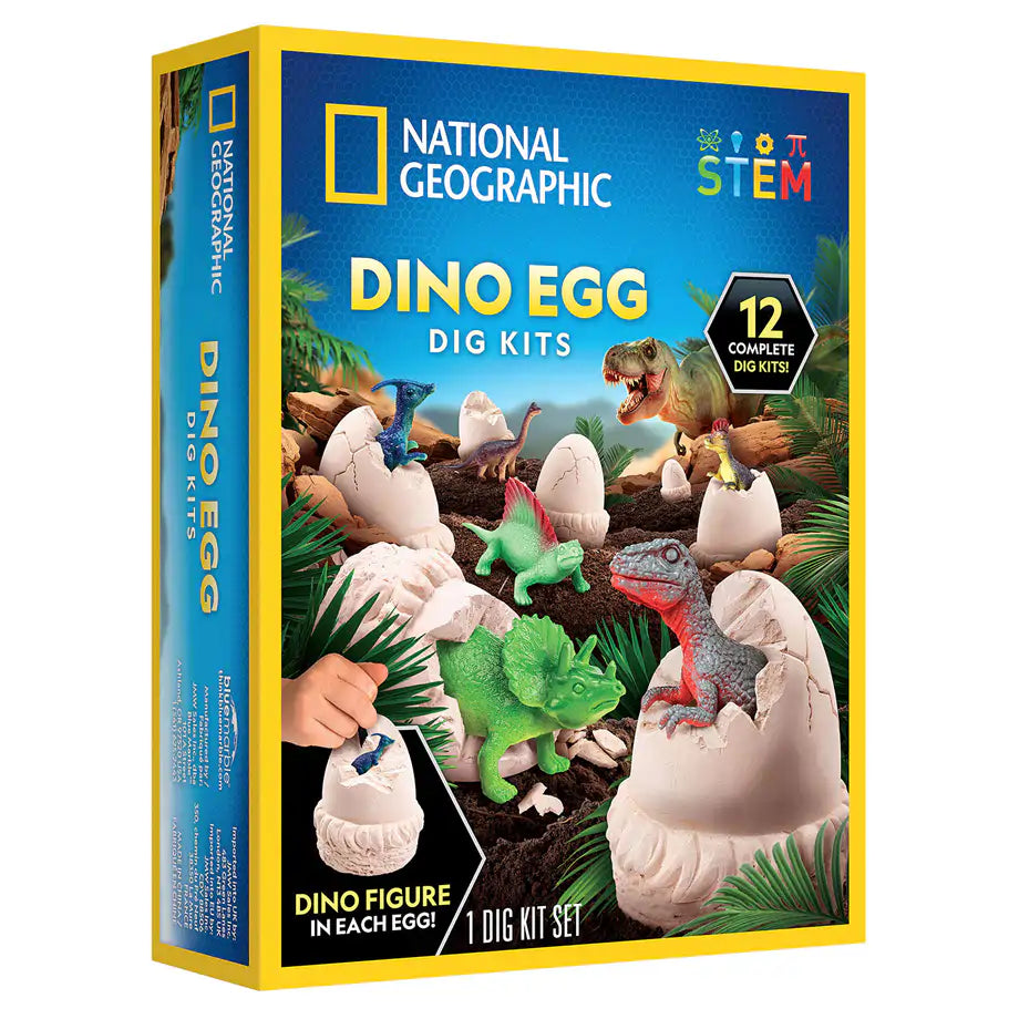 NG Dinosaur Egg Dig Kit -12 Pcs