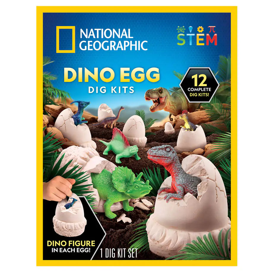 NG Dinosaur Egg Dig Kit -12 Pcs