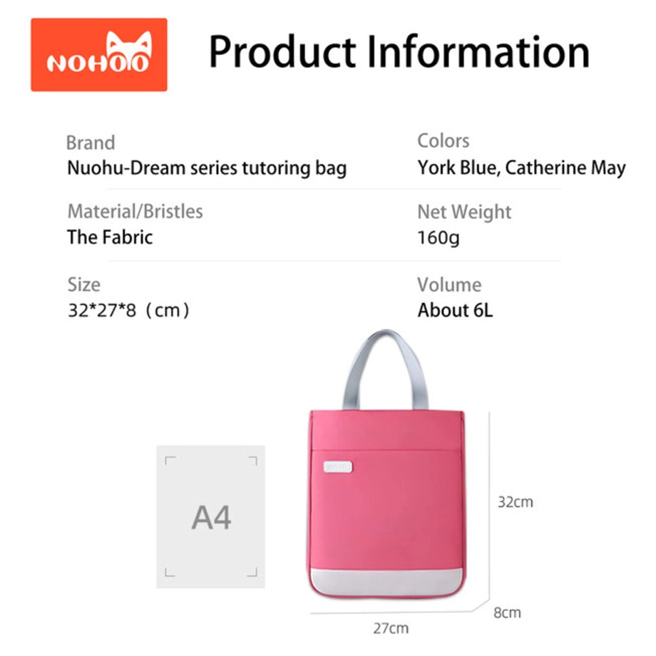 Nohoo School Hand Bag (Rose Red)
