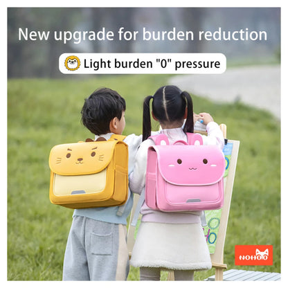 Nohoo Spine Protection Horizontal School Backpack for 0 5 Grade Primary Students (Lion Yellow)