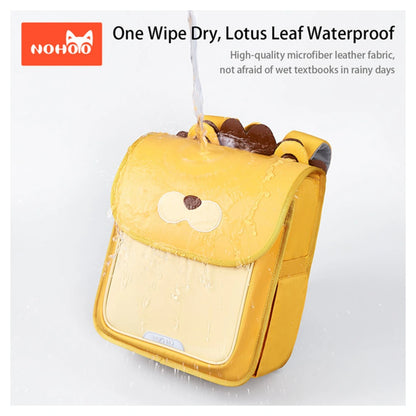 Nohoo Spine Protection Horizontal School Backpack for 0 5 Grade Primary Students (Lion Yellow)