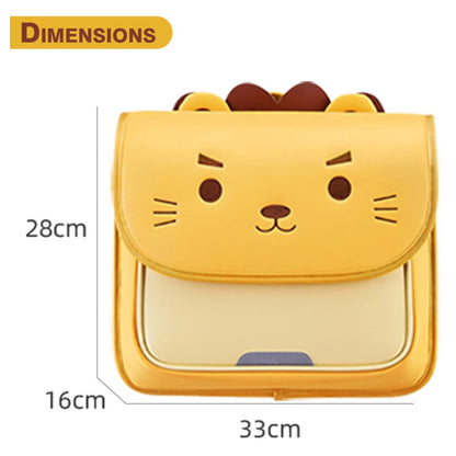 Nohoo Spine Protection Horizontal School Backpack for 0 5 Grade Primary Students (Lion Yellow)