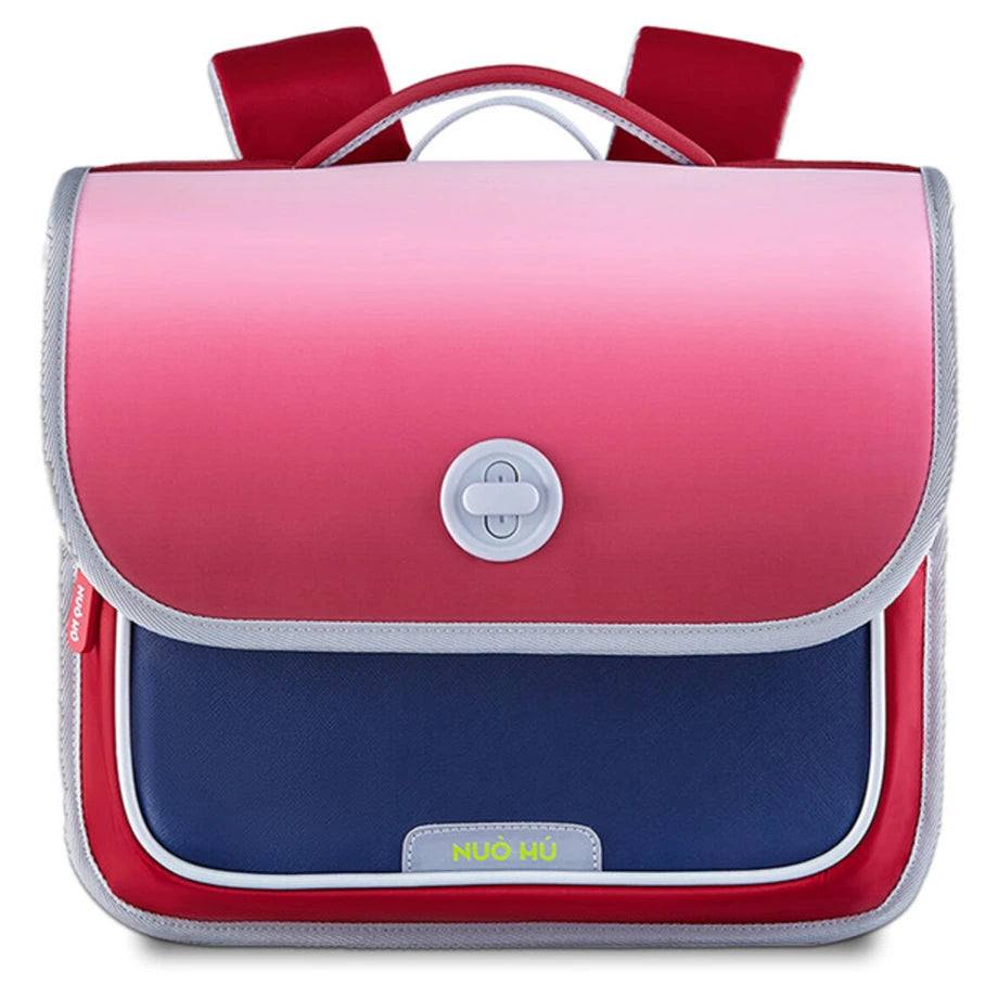 Nohoo Ergonomic Spine Protection Horizontal School Backpack for 0 5 Grade Primary Students (Baby Red)