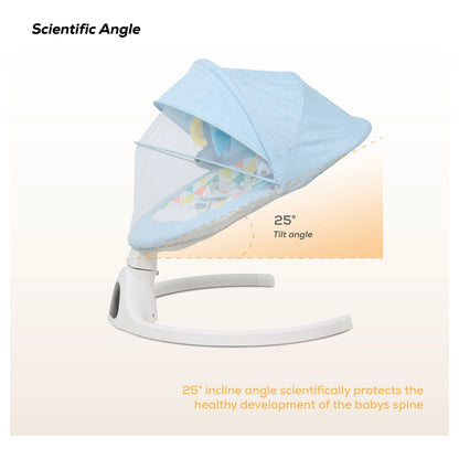 Nurtur Automatic Baby Swing Chair, Motion Sound And Song Control (0-12M) (Blue)