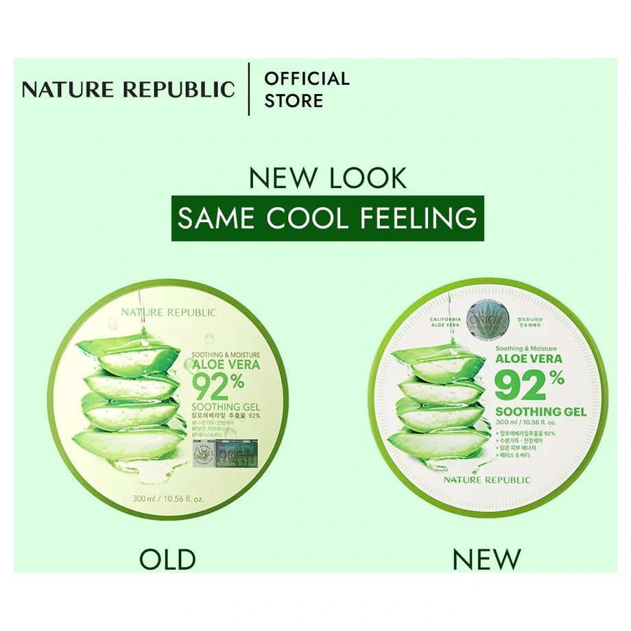 Nature Republic Soothing & Moisture Aloe Vera 92% Soothing Gel (300 ml)