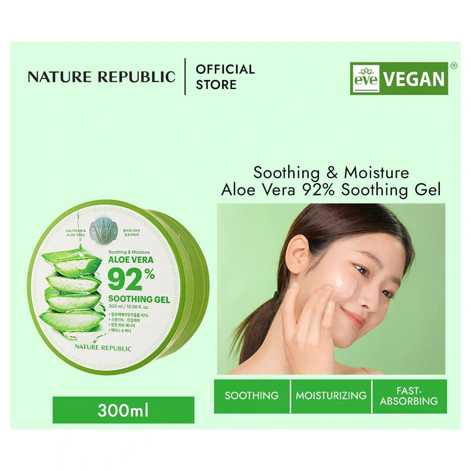 Nature Republic Soothing & Moisture Aloe Vera 92% Soothing Gel (300 ml)