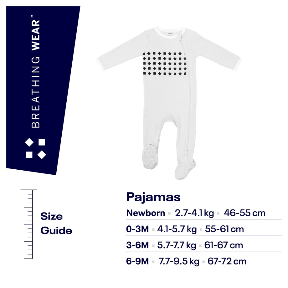 Nanit Breathing Wear Pajamas Size 0-3 months (Grey)