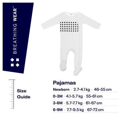 Nanit Breathing Wear Pajamas Size 0-3 months (Grey)