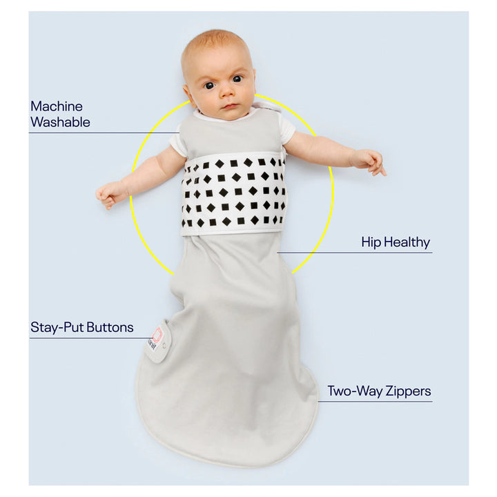 Gray Nanit Breathing Wear Sleeping Bag  3-6 months (pack 1)