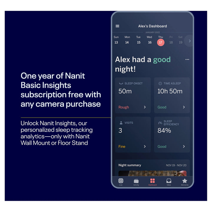 Nanit Pro Baby Monitor & Wall Mount