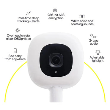 Nanit Pro Smart Baby Monitor & Wall Mount with Breathing Band
