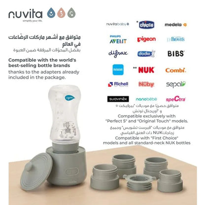 Nuvita Portable Bottle Warmer Fast & Easy Baby Milk Heating