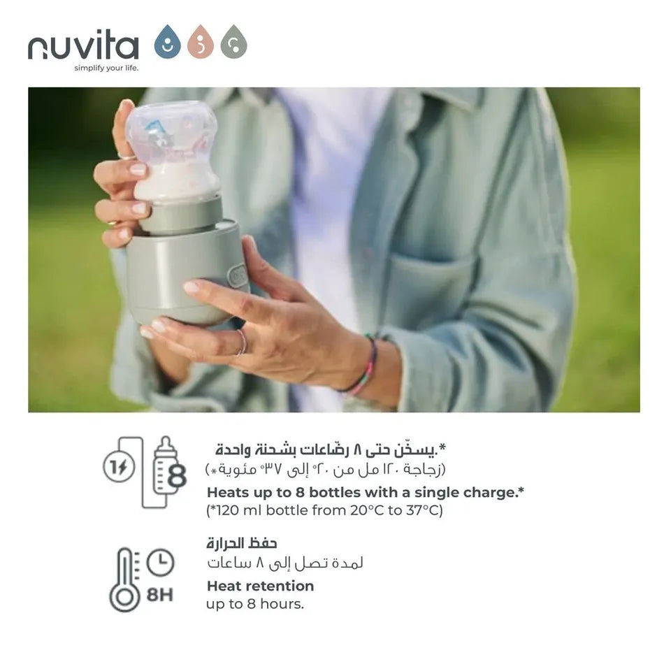 Nuvita Portable Bottle Warmer Fast & Easy Baby Milk Heating