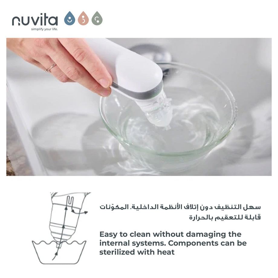 Nuvita Nasal Aspirator Baby Safe & Gentle Nose Cleaner