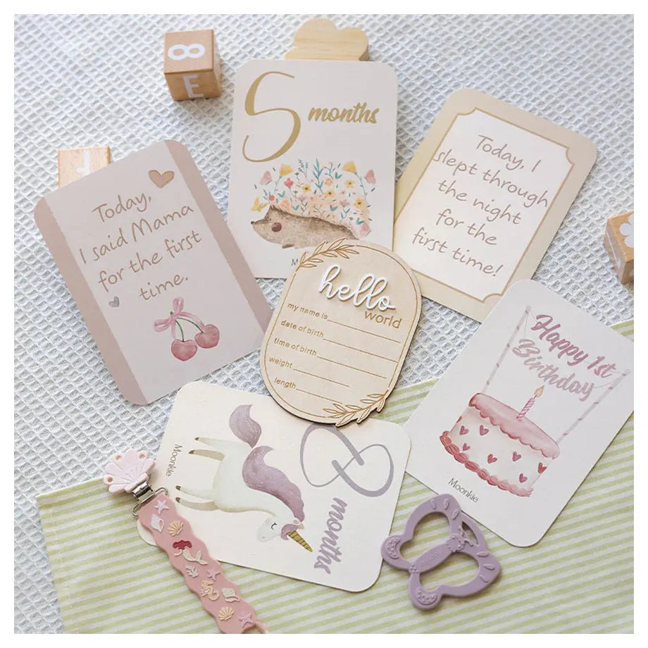 Moonkie First Moments Newborn Set (Blush Pink)