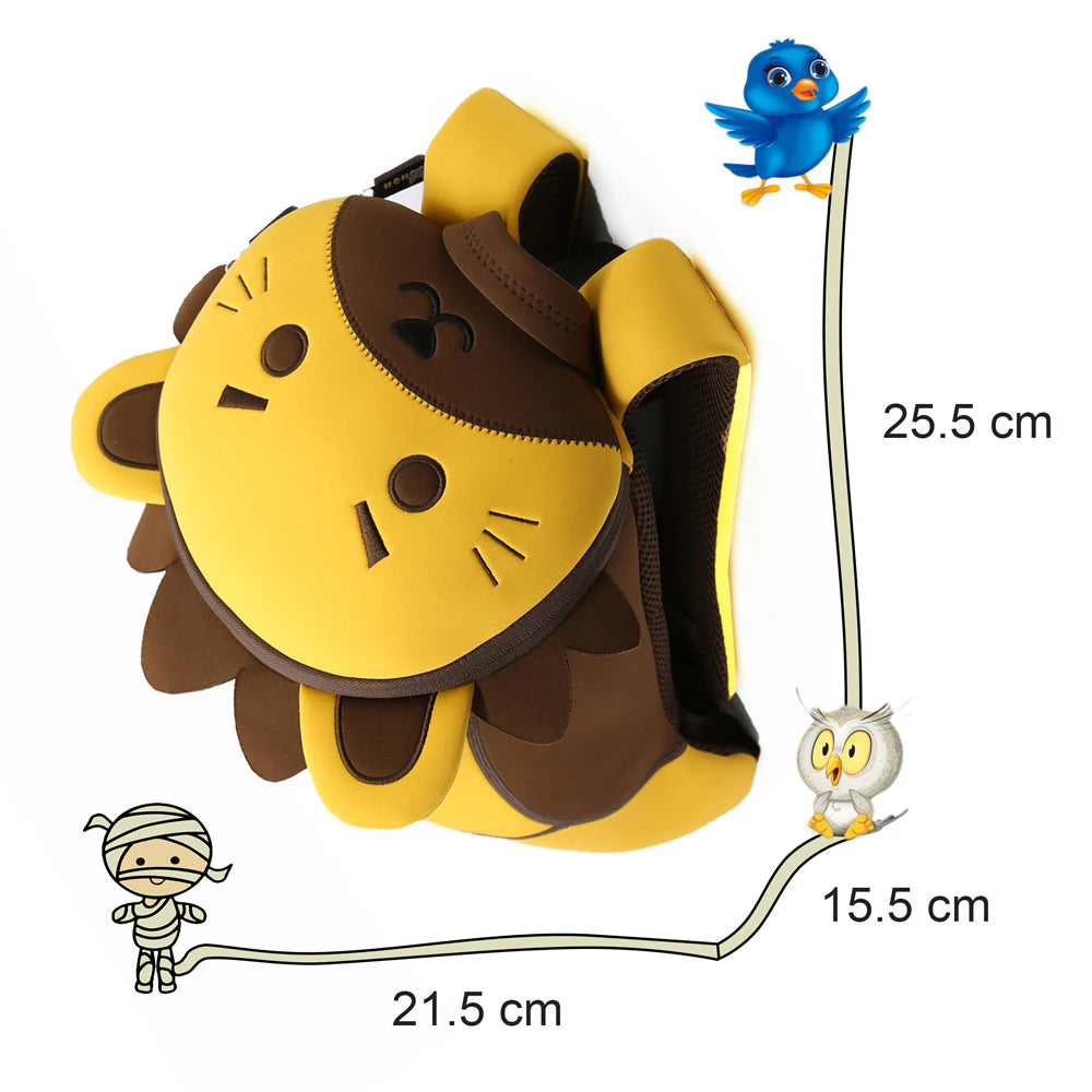 حقيبة ظهر Nohoo Jungle 3D Lion (كاكي) حقيبة ظهر Nohoo Jungle 3D Lion (كاكي)