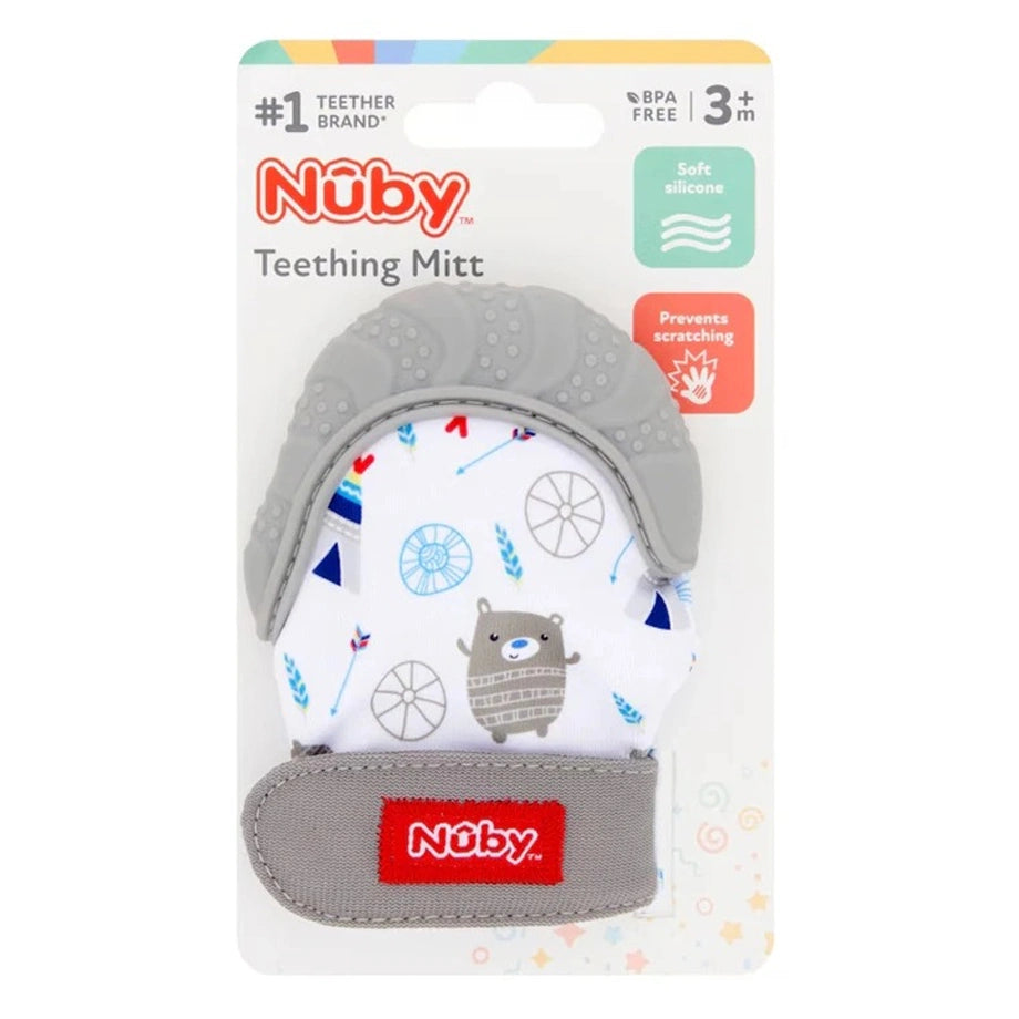 Nuby Patterned Teething Mitts