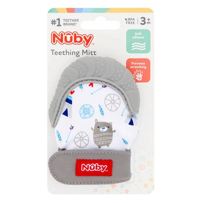 Nuby Patterned Teething Mitts