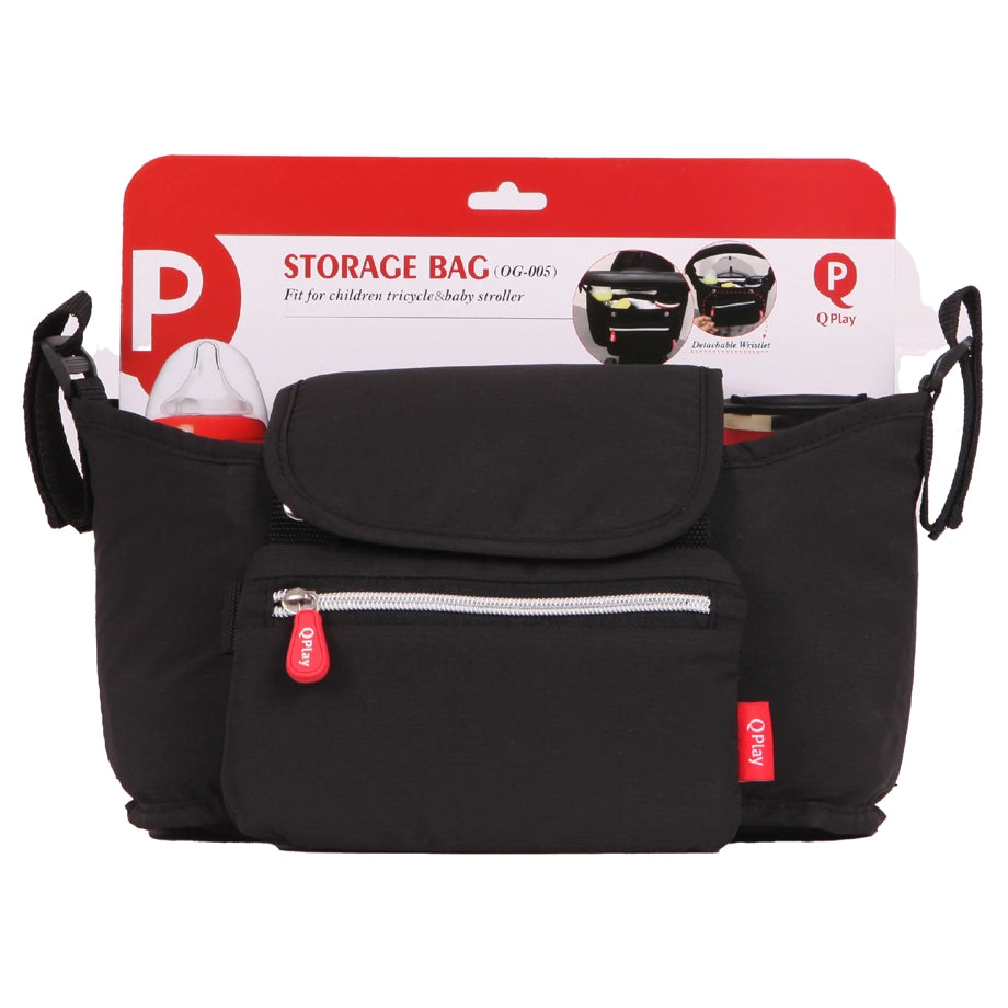 Qplay Tricycle & Pushcart 2 In 1 Universal Organizer (Black)