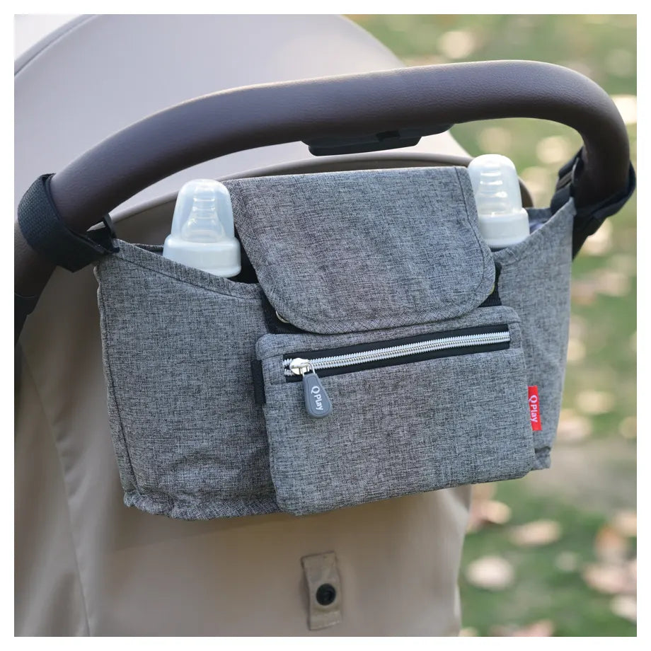 Qplay Tricycle & Pushcart 2 In 1 Universal Organizer (Light Grey)