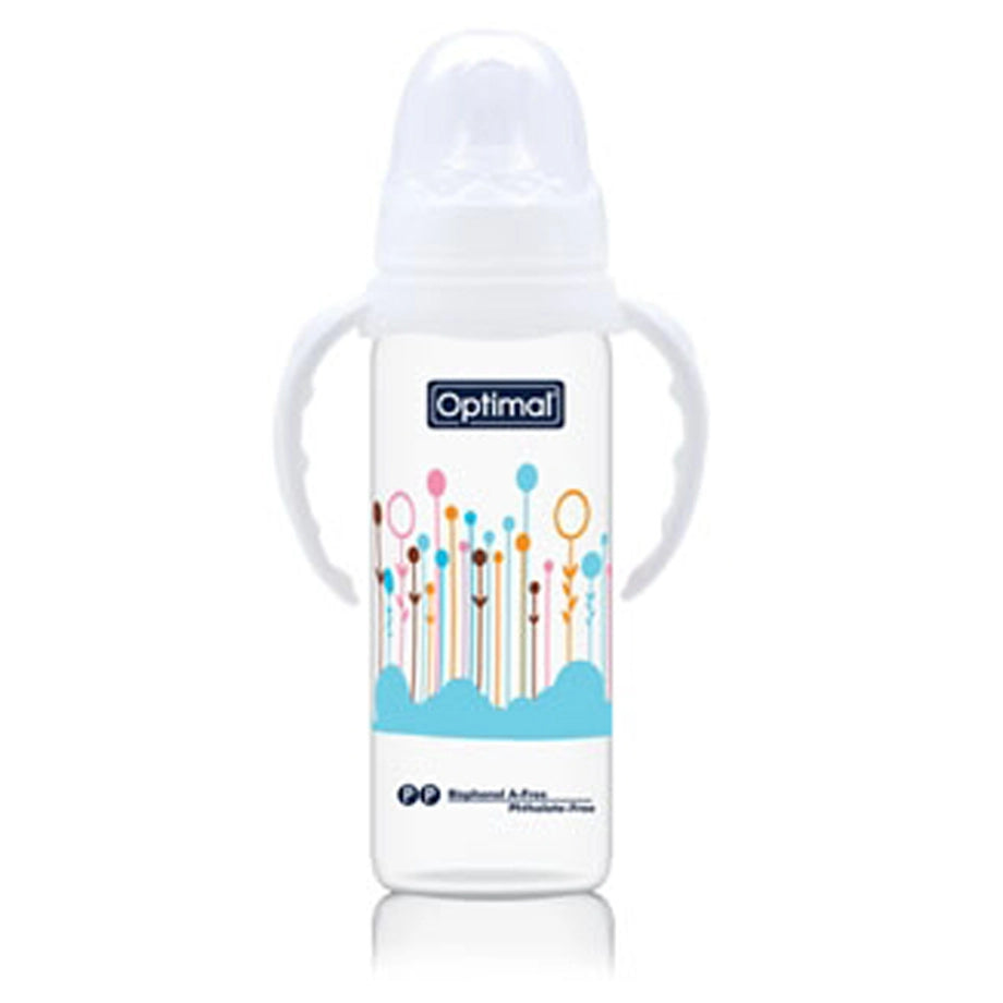 Optimal Narrow Neck Orthodontic Feeding Bottle (240ml)