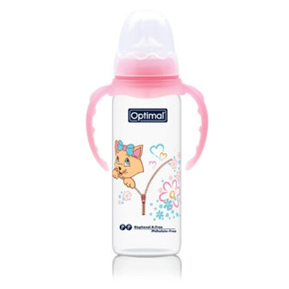 Optimal Narrow Neck Orthodontic Feeding Bottle (240ml)