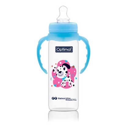 Optimal Narrow Neck Orthodontic Feeding Bottle (240ml)
