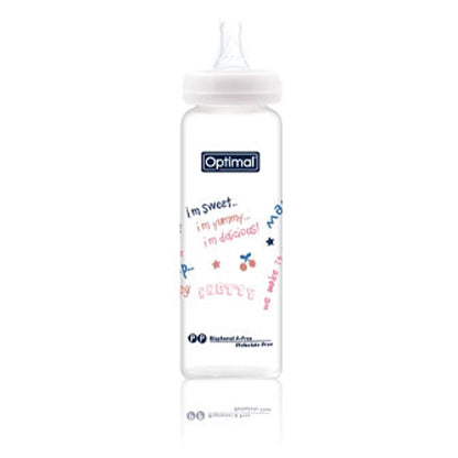 Optimal Glass Feeding Bottle (240ml)