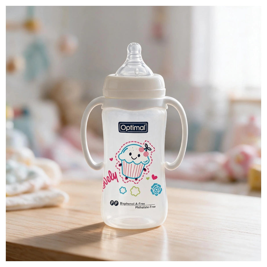 Optimal Wide Neck Feeding Bottle (300ml)